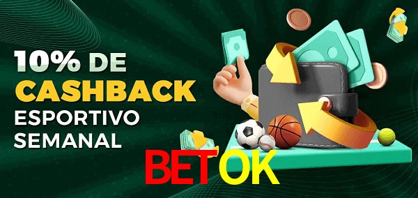 10% de bônus de cashback na BETOK